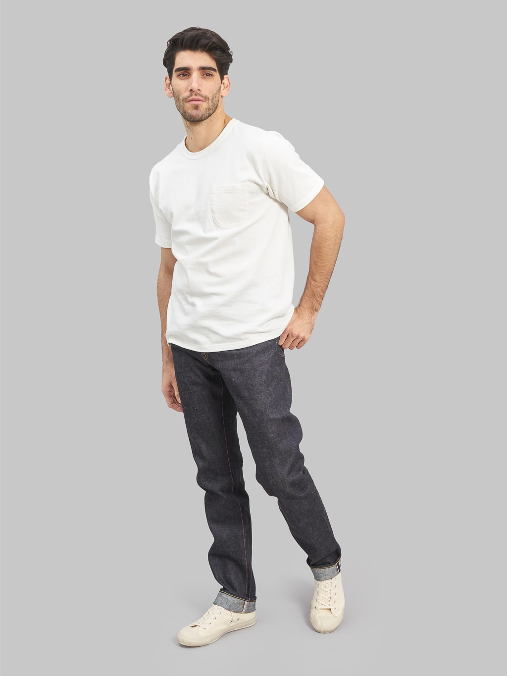 momotaro 0605 13 indigo jeans natural tapered 13oz style