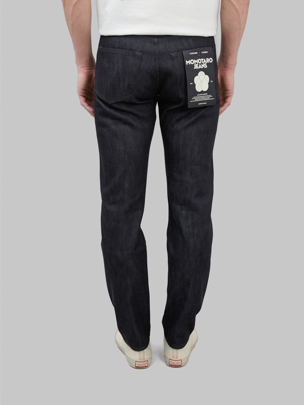 momotaro 200 cashmere straight selvedge jeans back fit