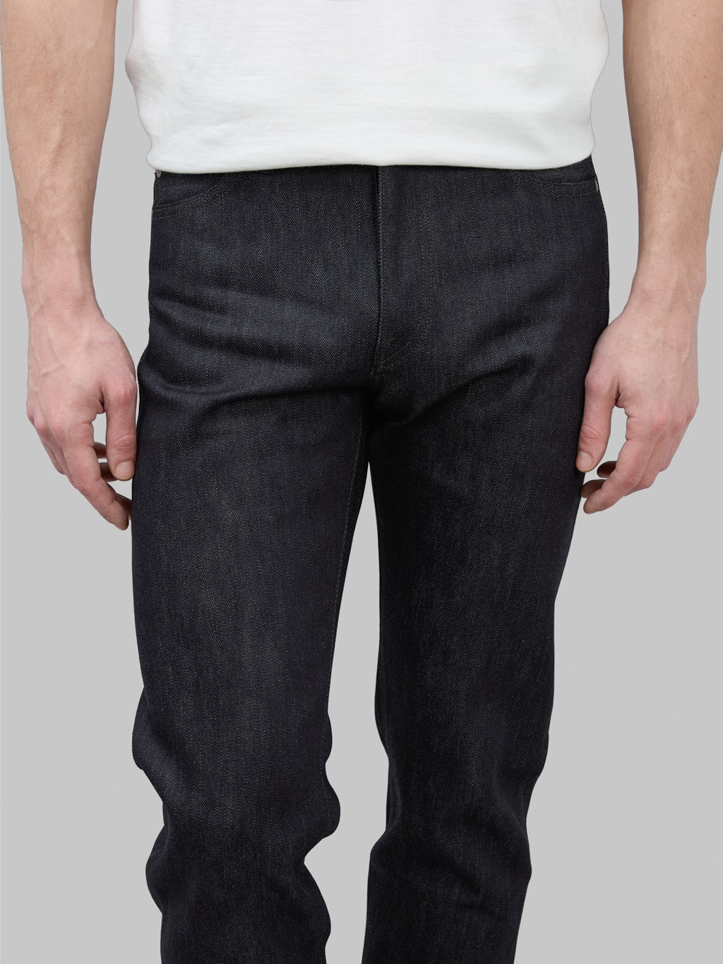 momotaro 200 cashmere straight selvedge jeans waist