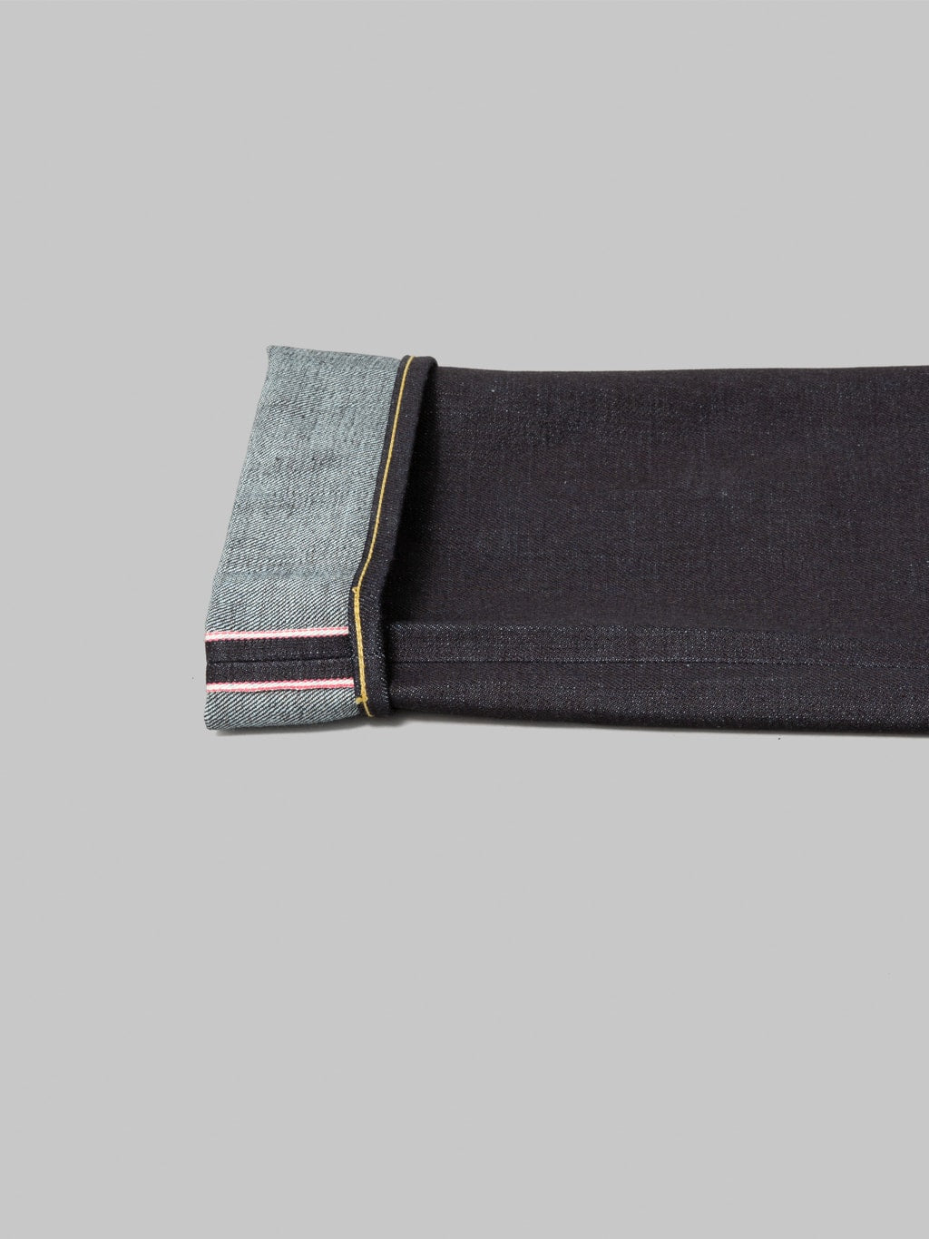 momotaro 100 standard straight selvedge jeans front weft