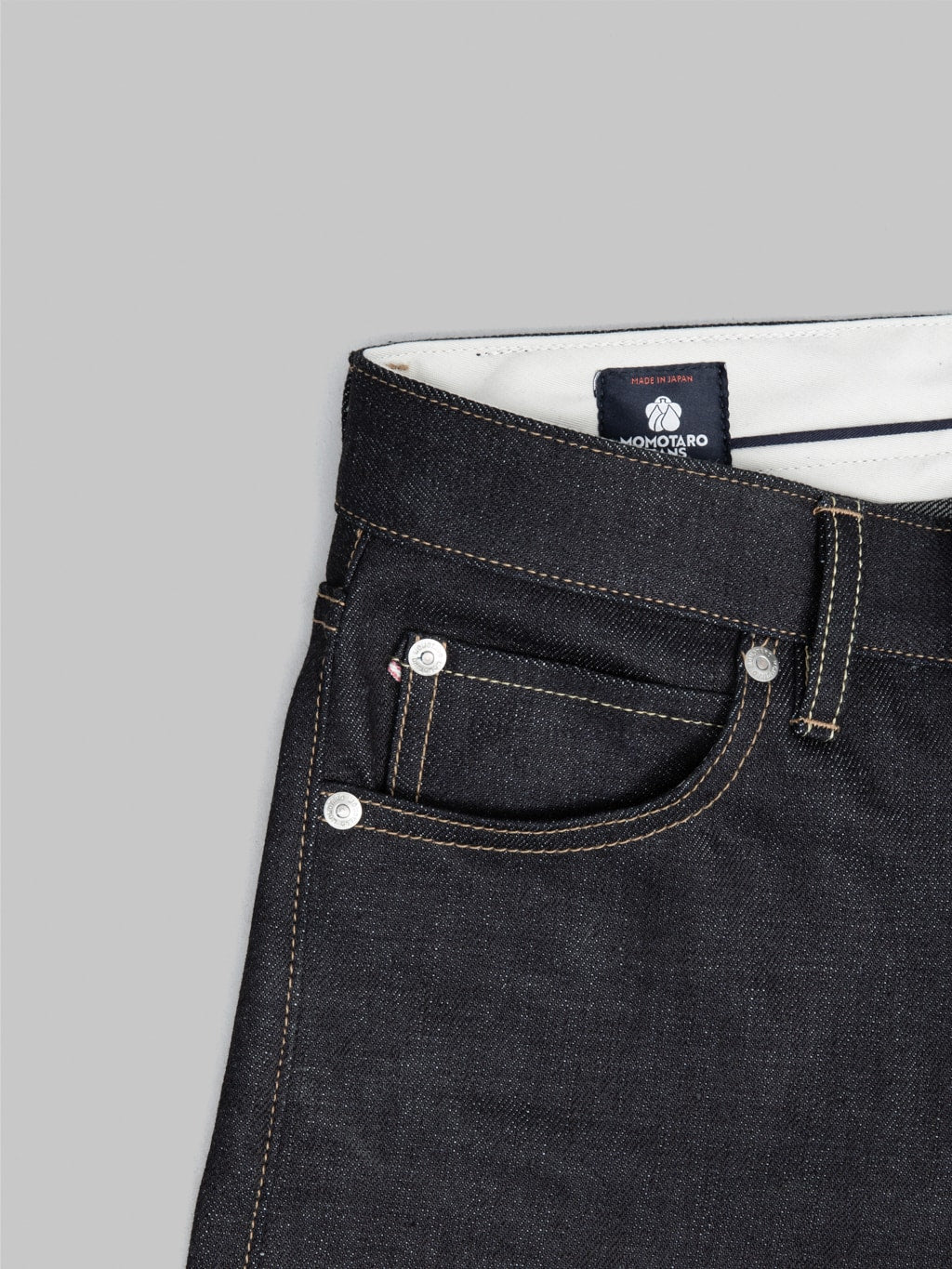 momotaro 200 standard tapered selvedge jeans coin pocket