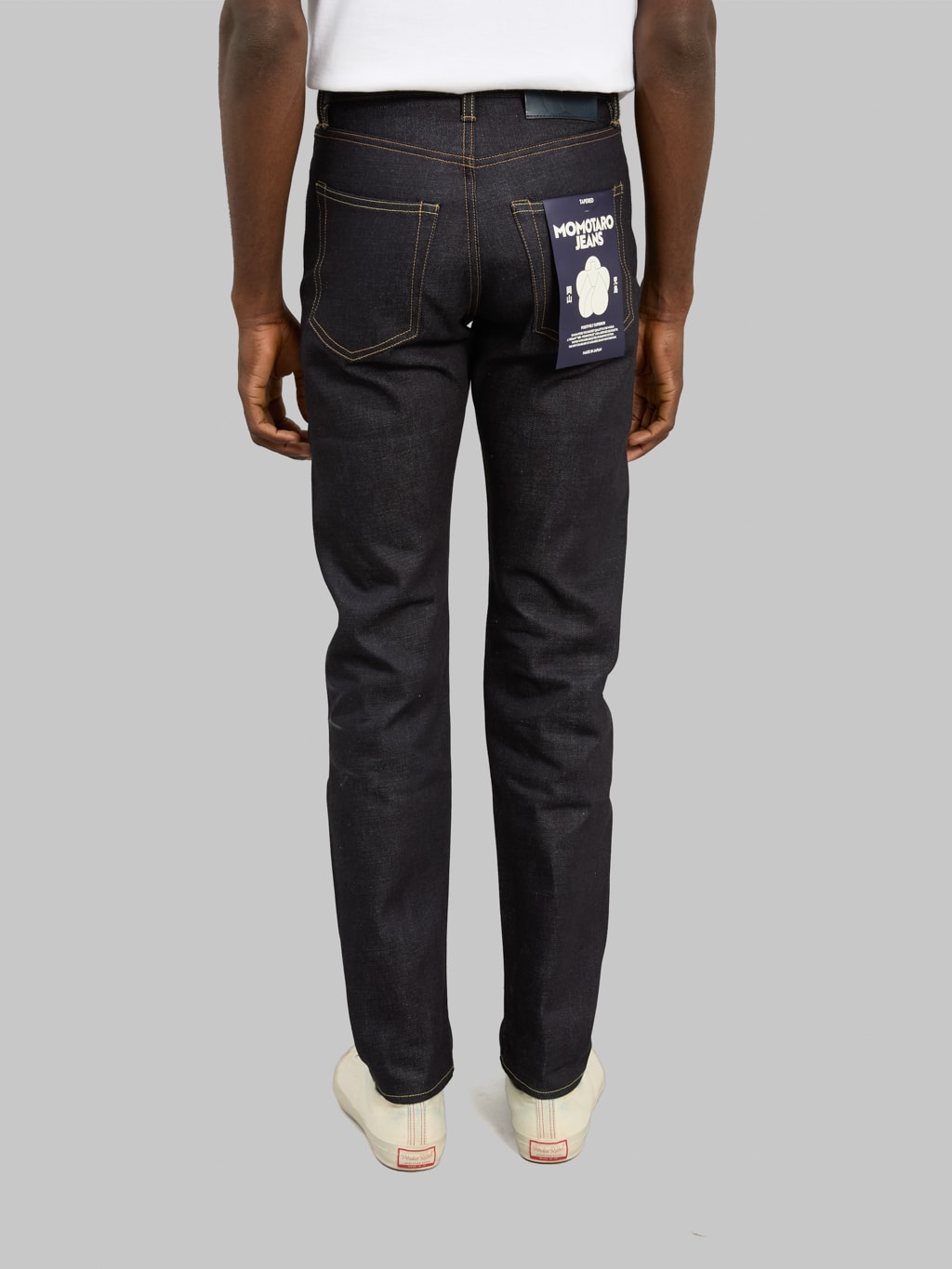 momotaro 200 standard tapered selvedge jeans back fit