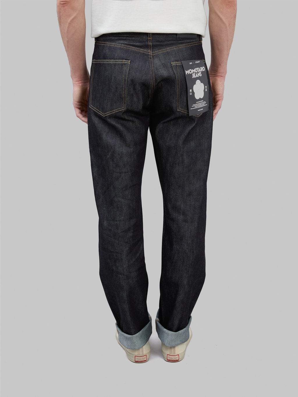 momotaro 15oz 100 silk straight selvedge jeans back fit