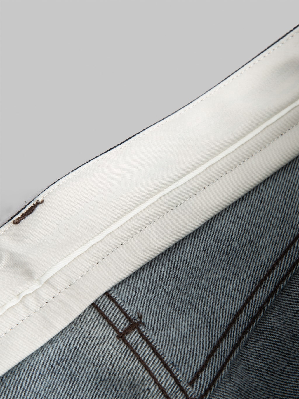 momotaro 200 cashmere straight selvedge jeans interior fabric