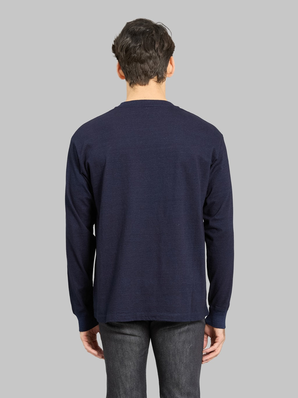 Momotaro MMTS6011 6.1oz Indigo Long Sleeve T-Shirt