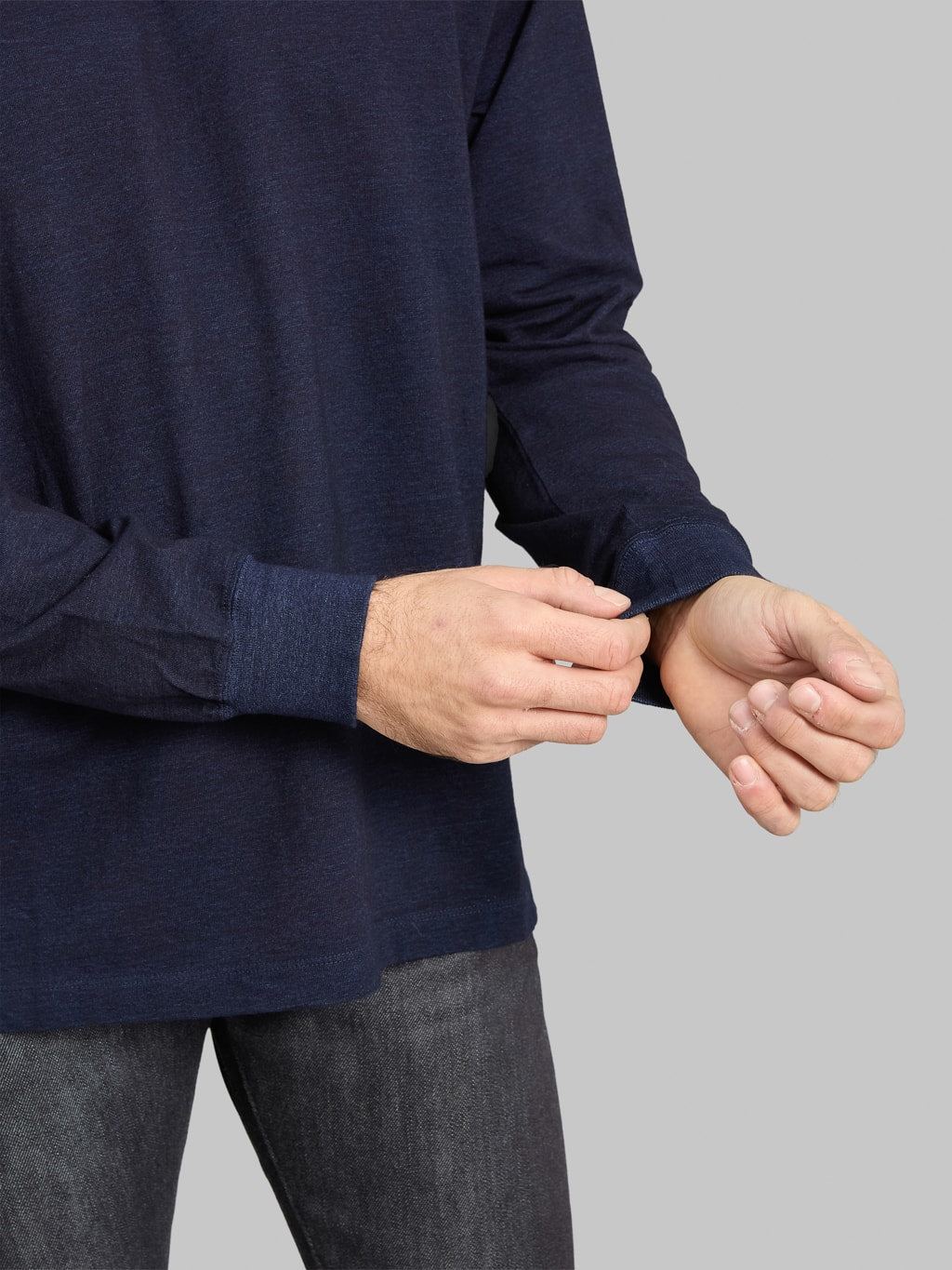 Momotaro MMTS6011 6.1oz Indigo Long Sleeve T-Shirt