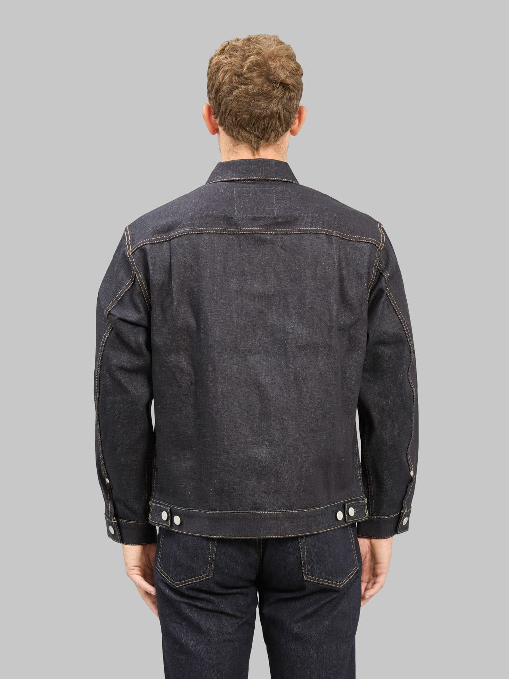 Momotaro MMGJ0002 Standard Denim Type 2 Jacket back look