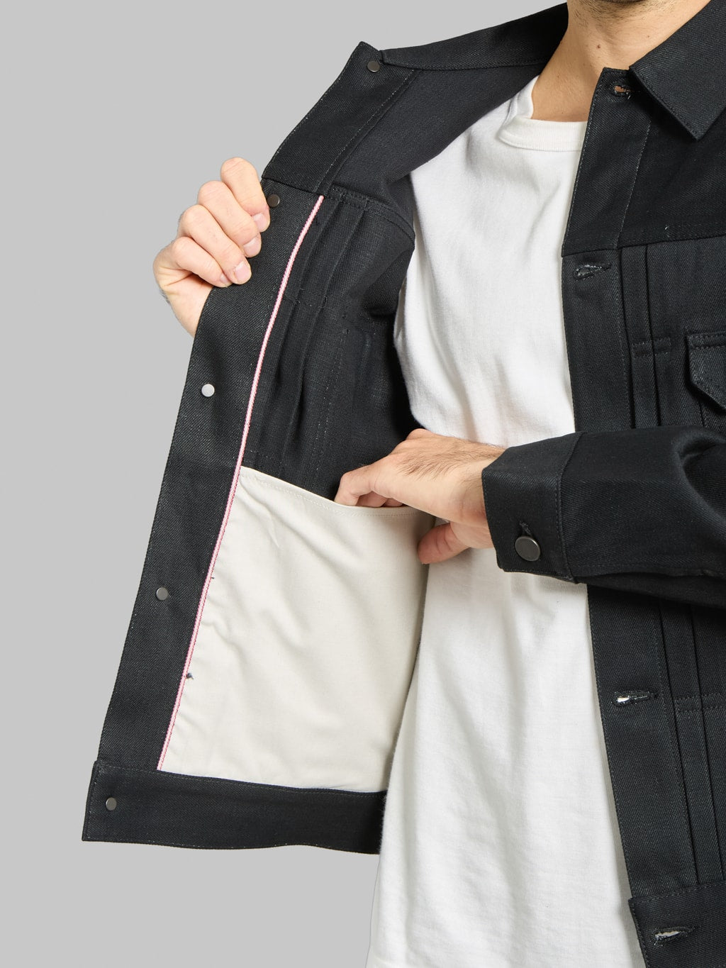 Momotaro MMGJ1002 14.7oz #002 "Standard" Denim Type II Jacket Black