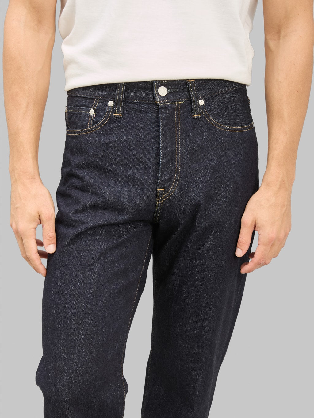 Momotaro MXJE14055S 11oz Lightweight Straight Jeans waist