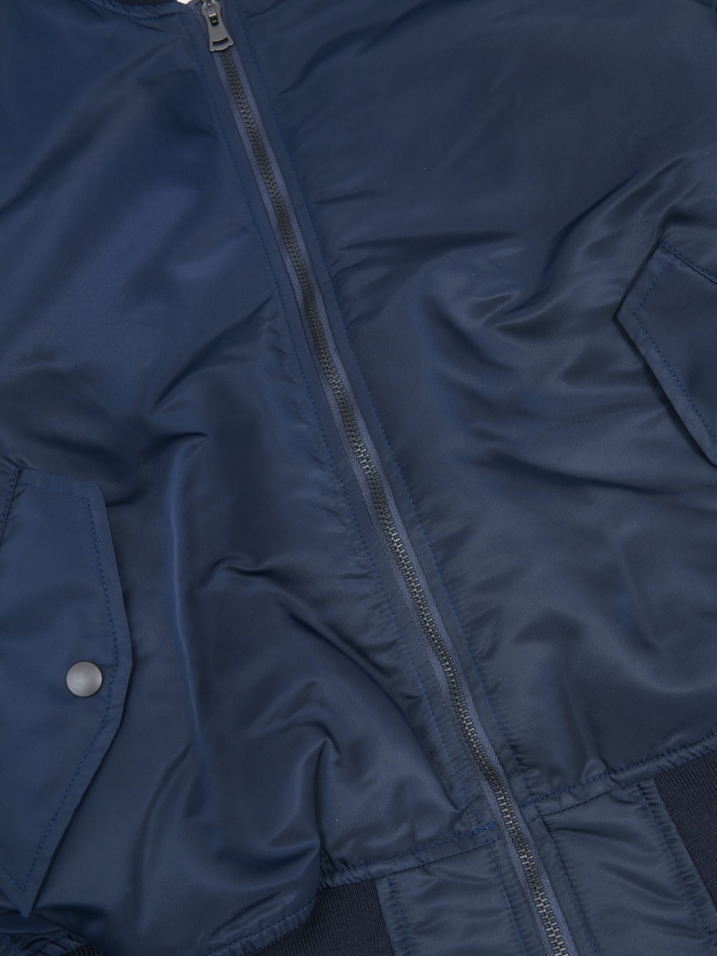 Momotaro Jeans MMOT6311 Embroidery MA1 Jacket Navy zipper