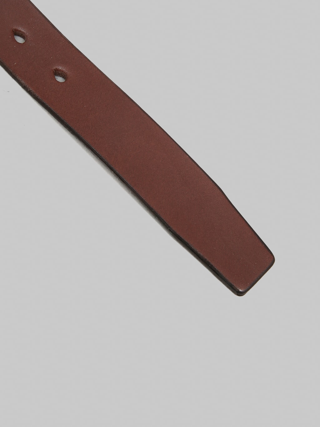 Momotaro Jeans MMGD1001 Gold Buckle Benz Leather Belt Brown