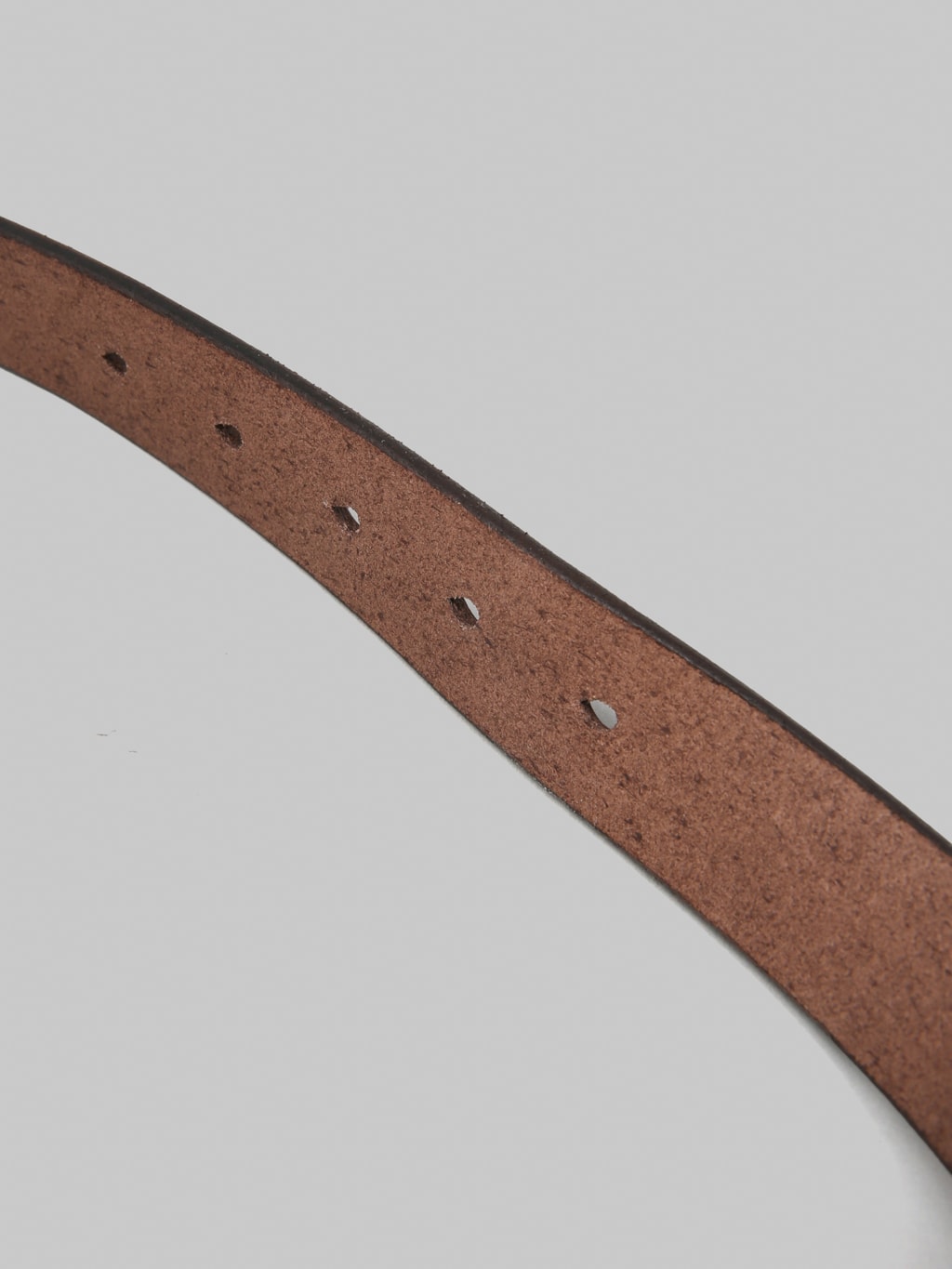 Momotaro Jeans MMGD1001 Gold Buckle Benz Leather Belt Brown