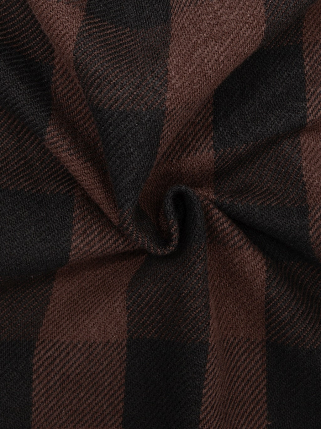 Momotaro MMLS6002 Block Check Shirt Brown