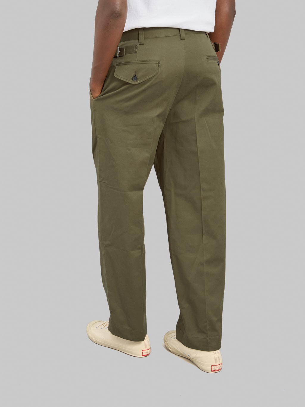 Momotaro Jeans MMPT6007 Westpoint Trousers Khaki