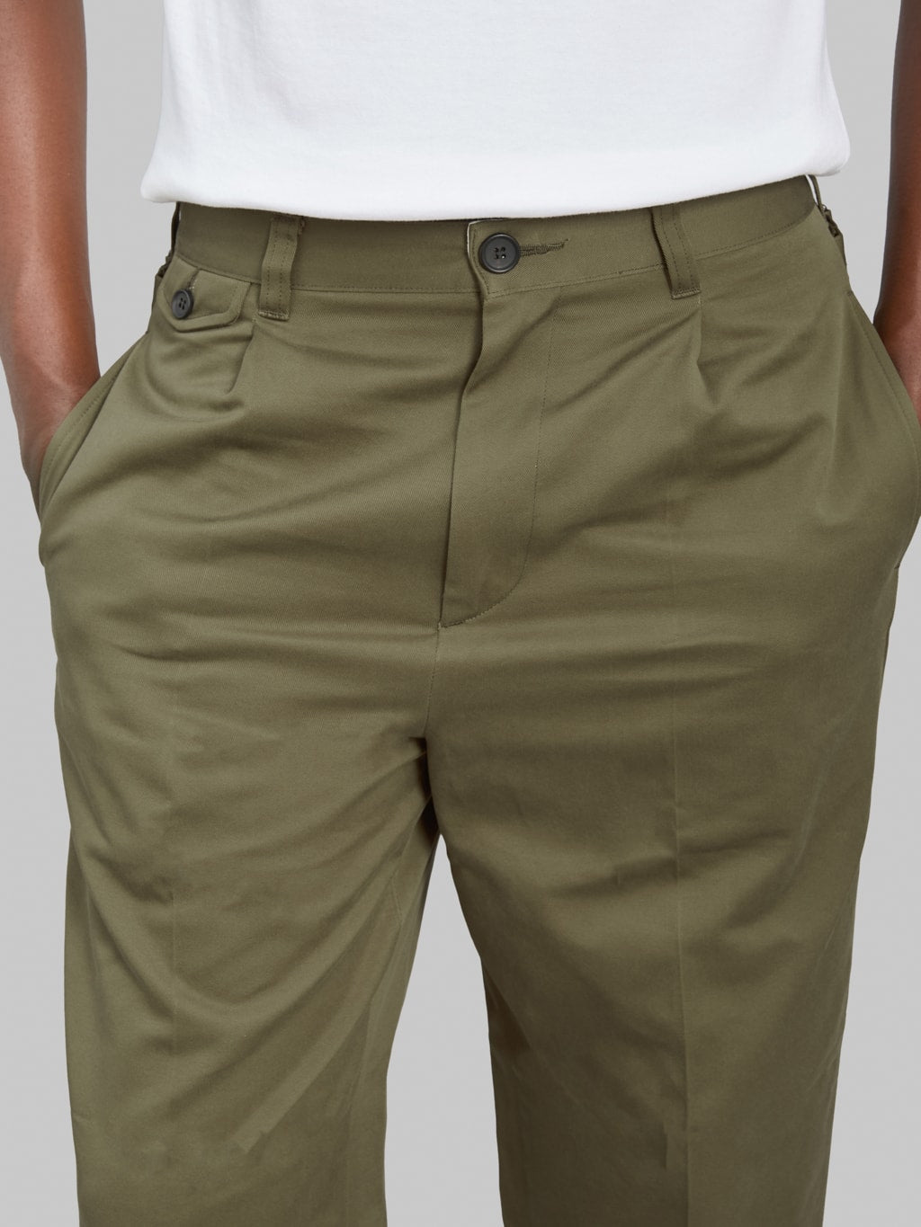 Momotaro Jeans MMPT6007 Westpoint Trousers Khaki
