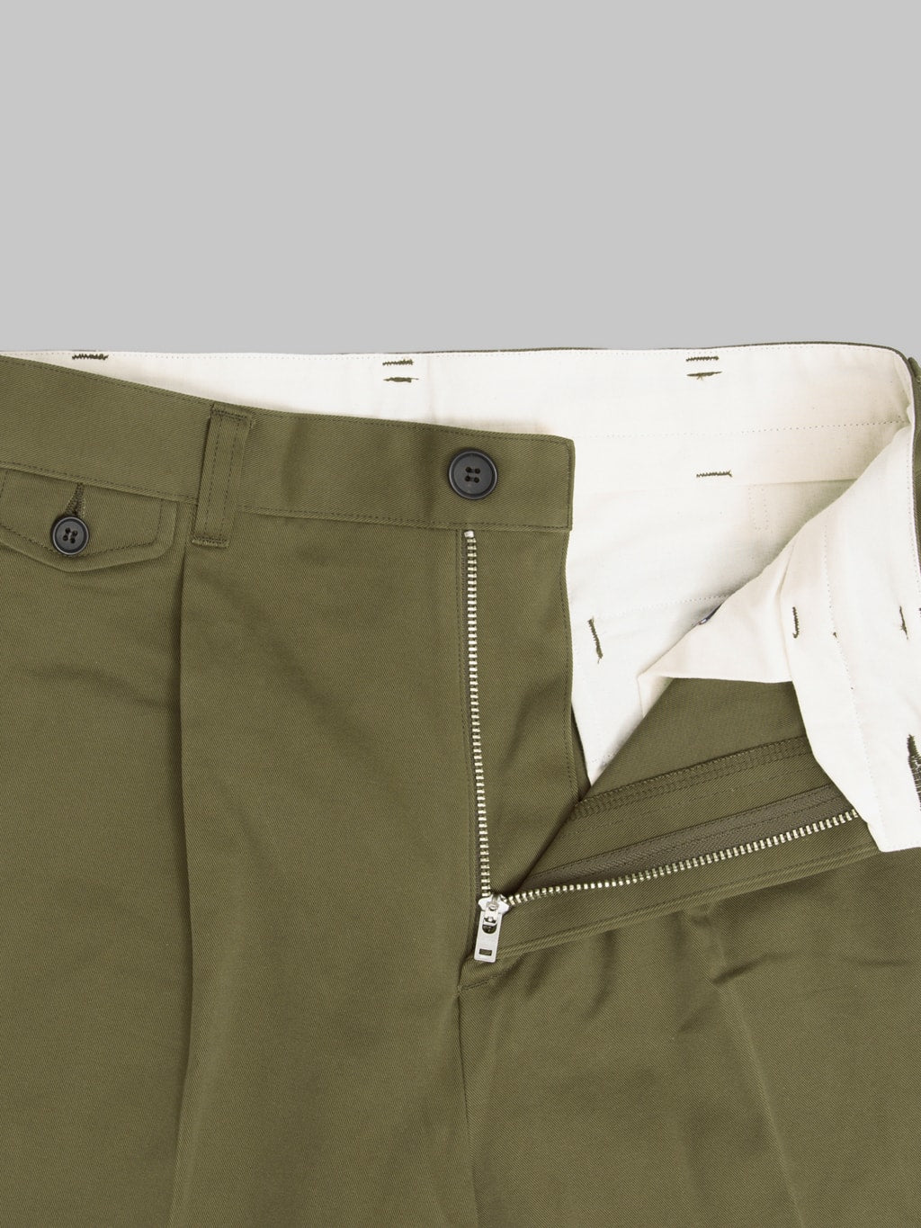 Momotaro Jeans MMPT6007 Westpoint Trousers Khaki