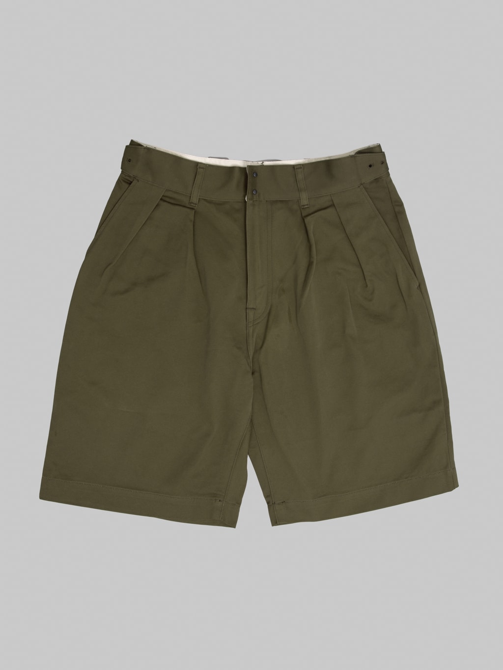 Momotaro Jeans MMSP6000 Westpoint Wide Shorts Khaki