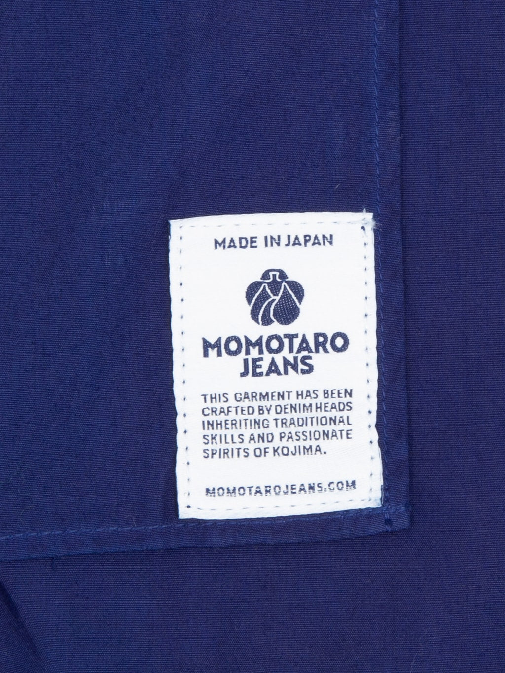 momotaro jeans natural indigo broad long sleeve shirt label rebranding