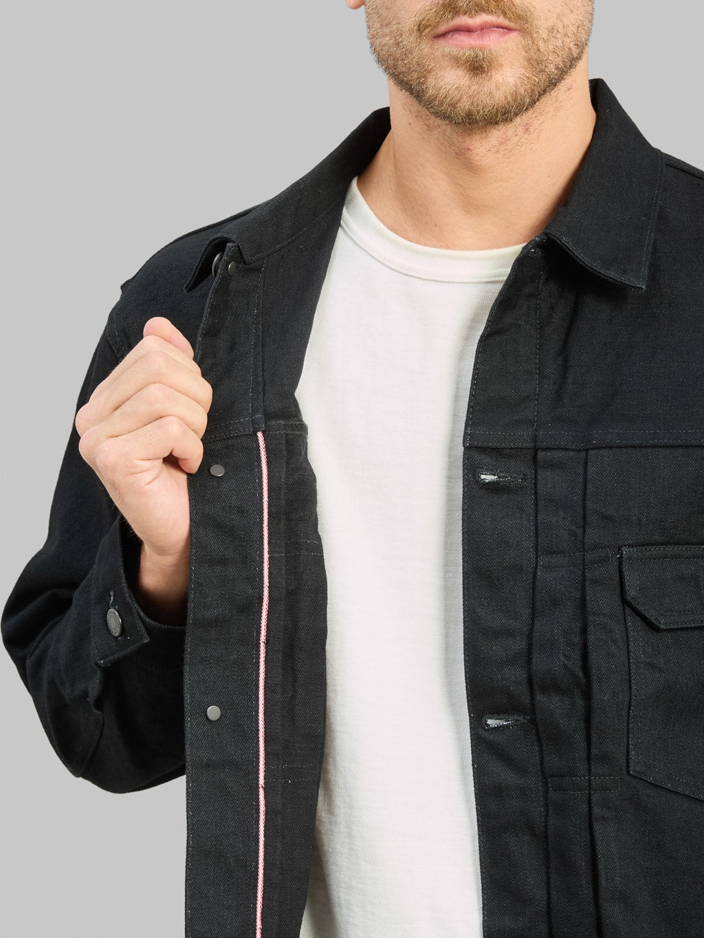 Momotaro MMGJ1102 15.7oz #002 "Classic" Denim Type II Jacket Black