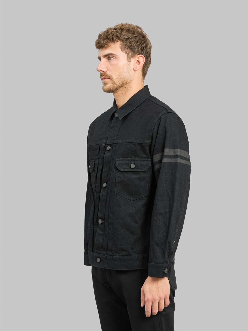 Momotaro MMGJ1102 15.7oz #002 "Classic" Denim Type II Jacket Black