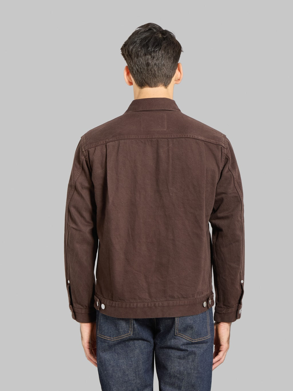 Momotaro MMGJ6000 15oz #002 "Onigurumi Dyed" Type II Jacket Brown