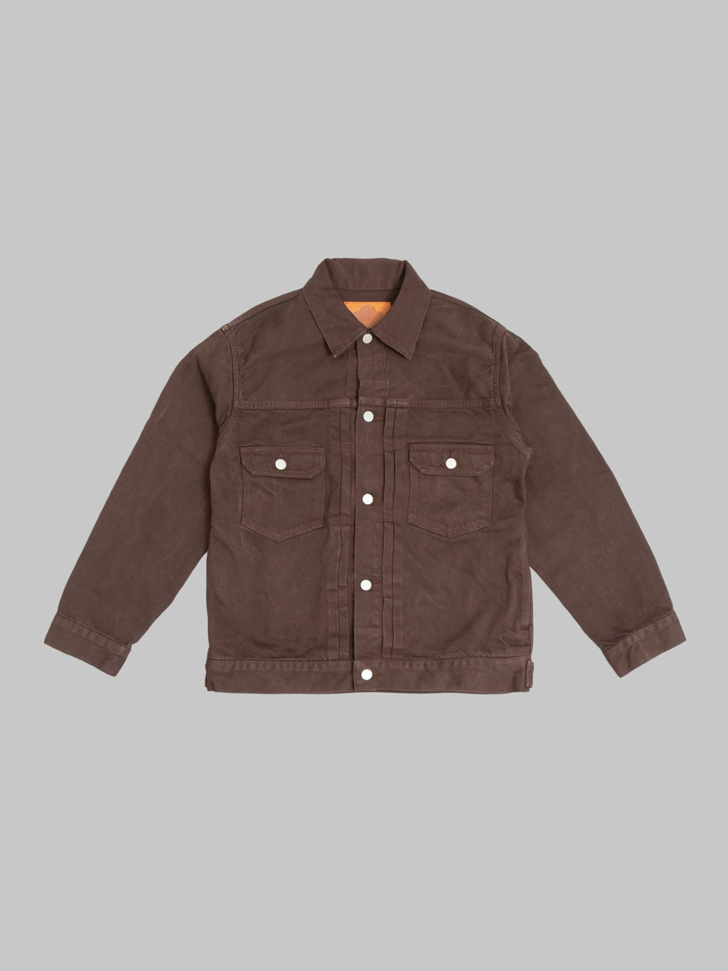 Momotaro MMGJ6000 15oz #002 "Onigurumi Dyed" Type II Jacket Brown