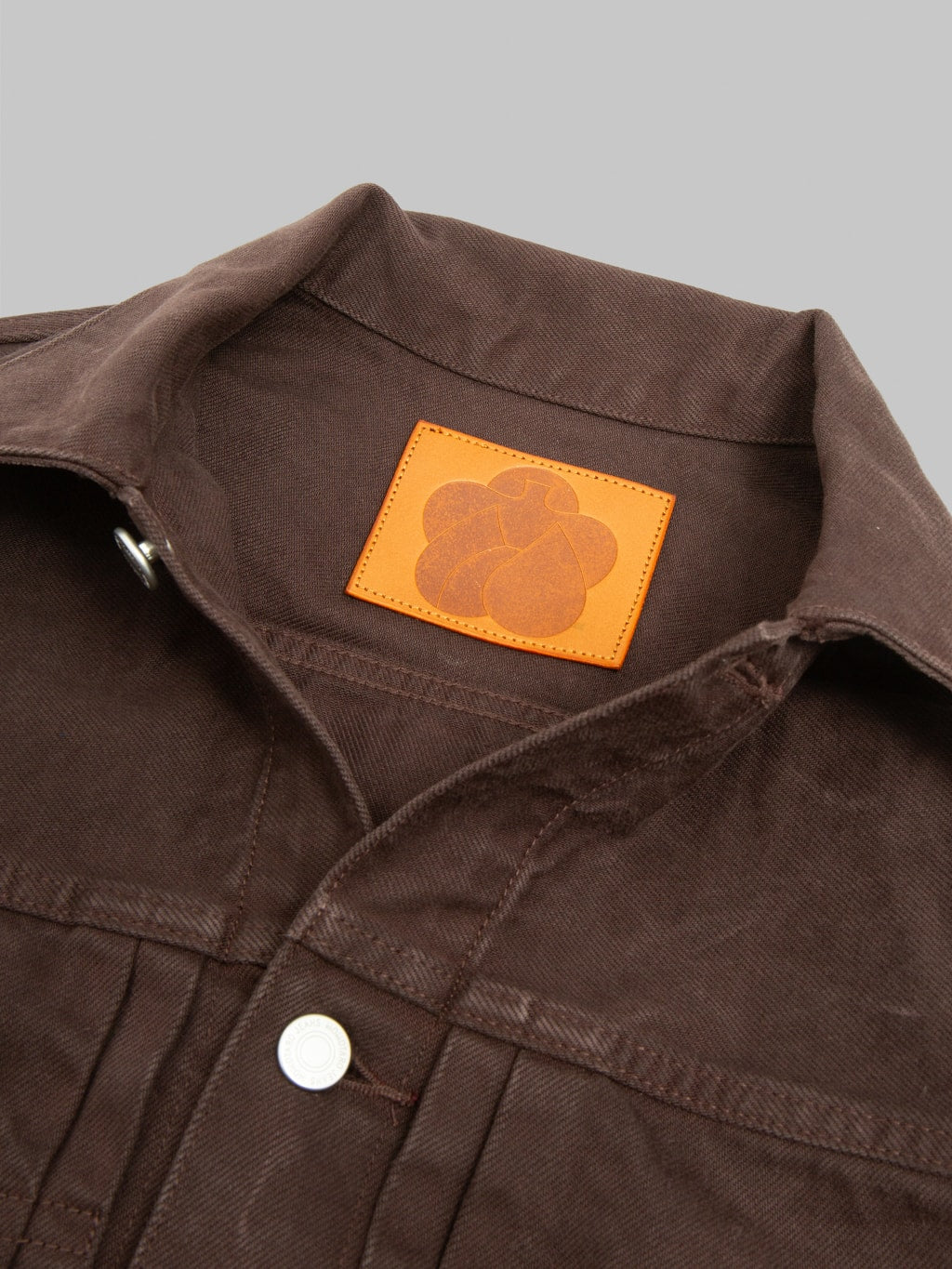 Momotaro MMGJ6000 15oz #002 "Onigurumi Dyed" Type II Jacket Brown