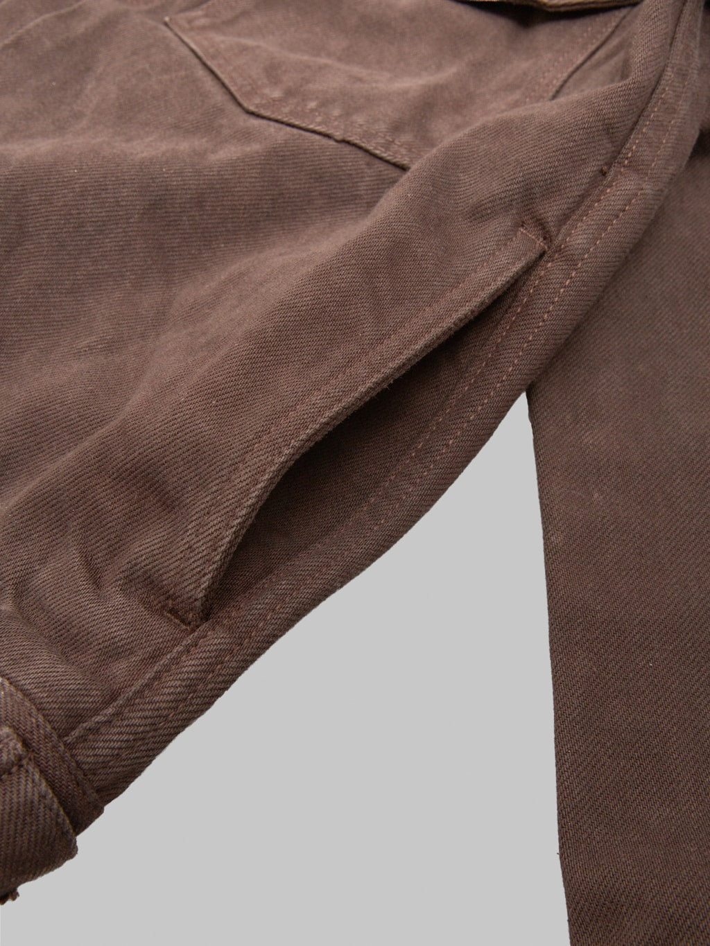 Momotaro MMGJ6000 15oz #002 "Onigurumi Dyed" Type II Jacket Brown