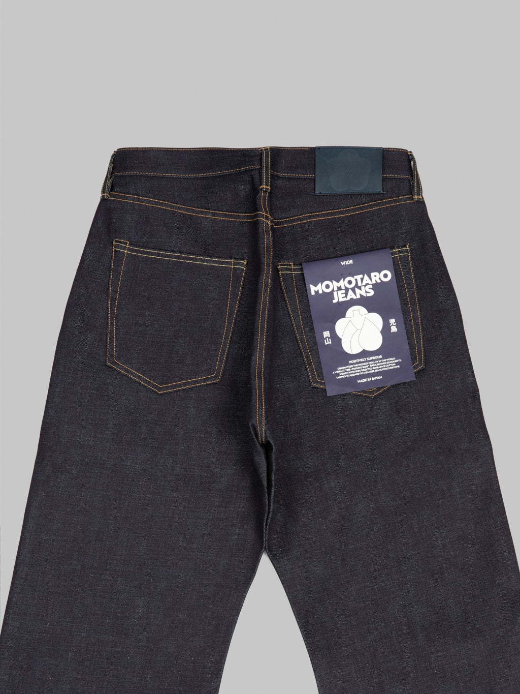 Momotaro MMJB0400 Standard Wide Jeans back details