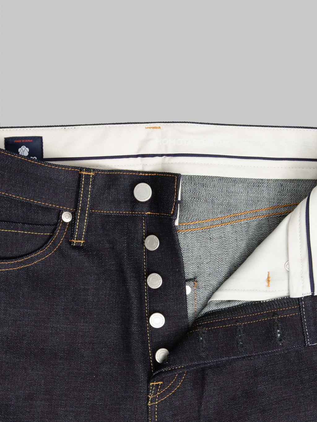 Momotaro MMJB0400 Standard Wide Jeans buttons