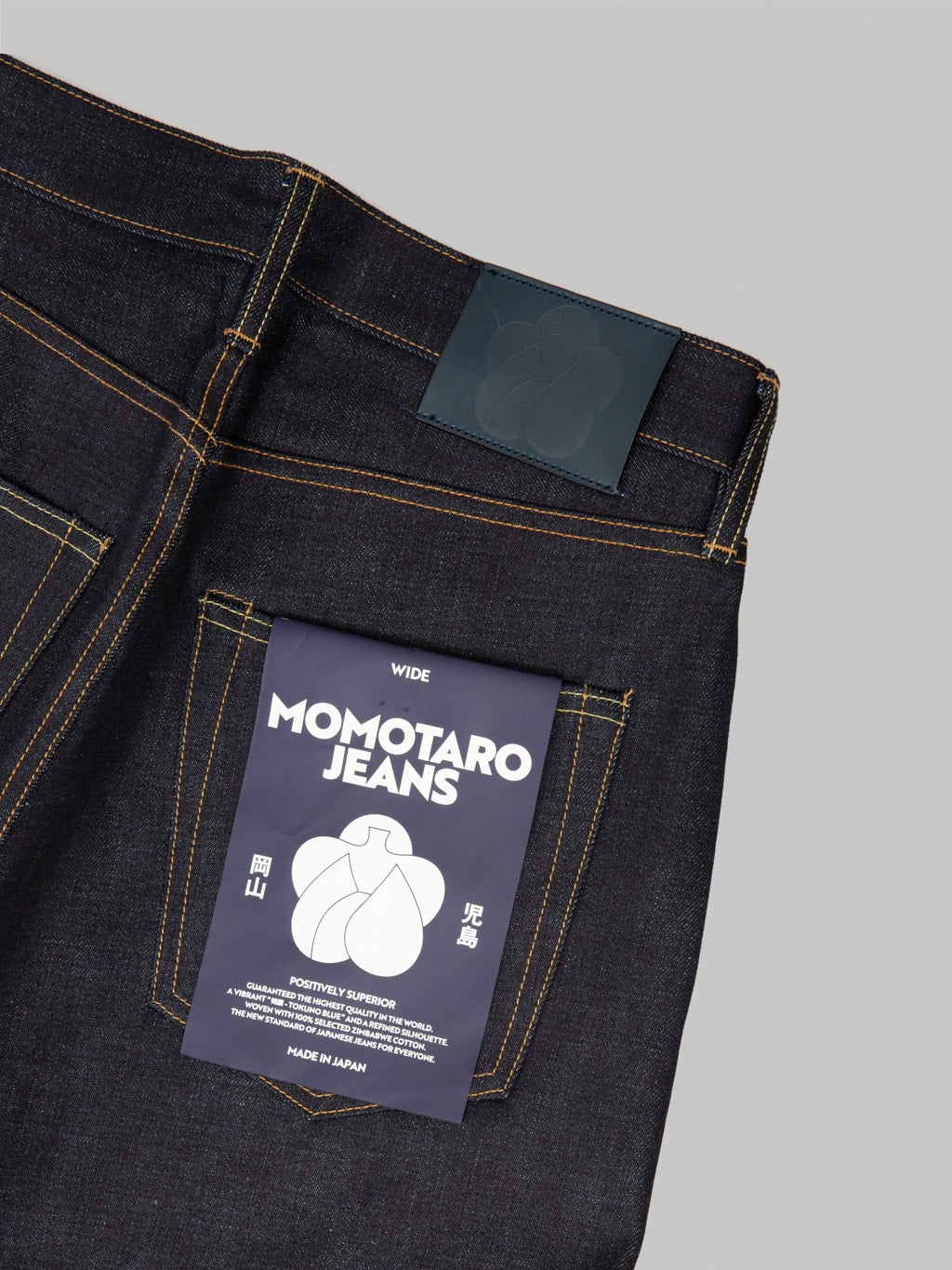 Momotaro MMJB0400 Standard Wide Jeans back pocket
