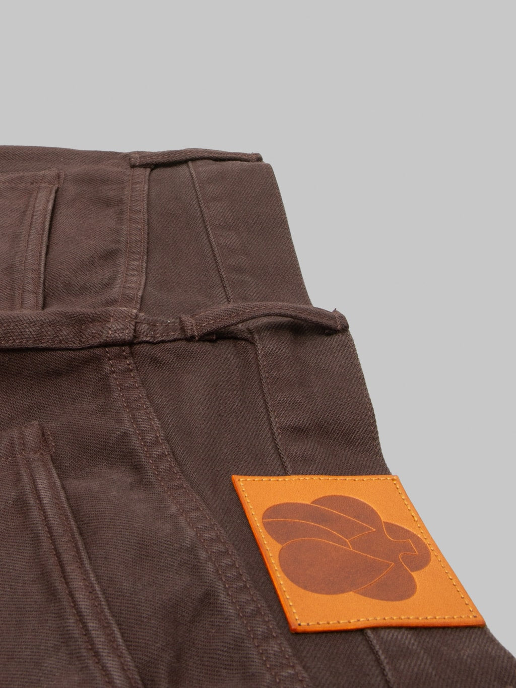 Momotaro MMJE6300 15oz #200 Tapered "Onigurumi Dyed" Jeans Brown