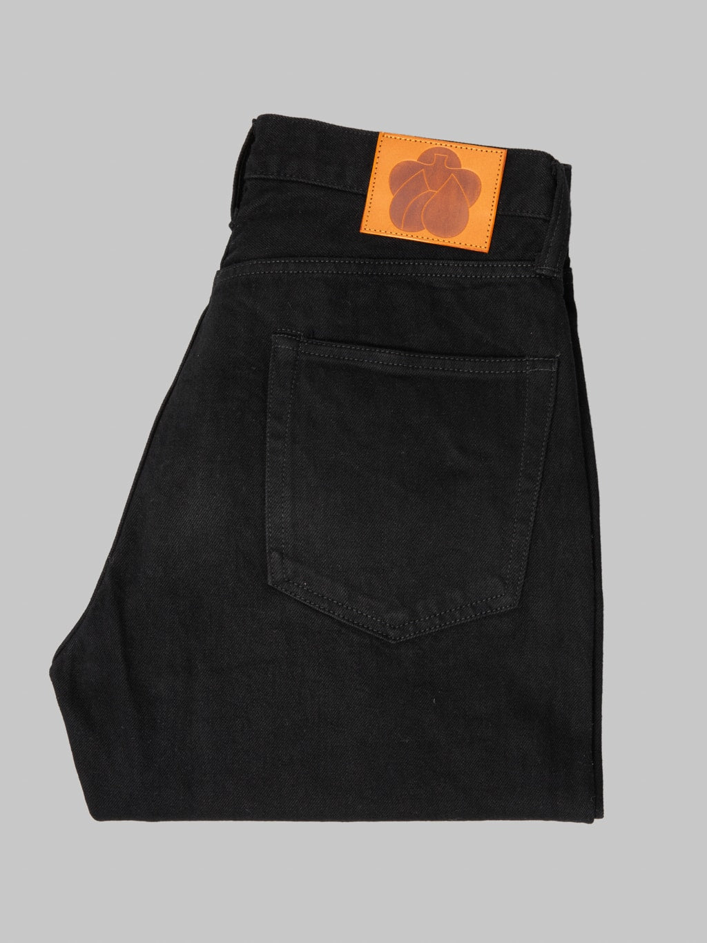 Momotaro MMJE6401 15oz #100 "Kyotomontsuki Dyed" Straight Black Jeans