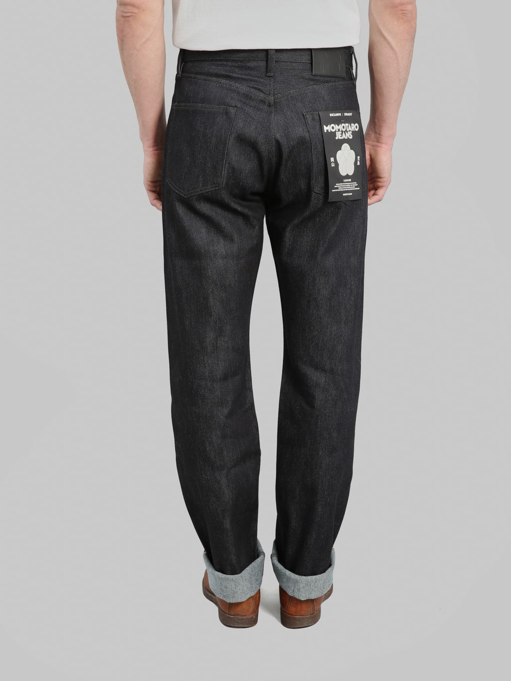 Momotaro Jeans MMJZ0103 #100 Cashmere Straight Jeans back