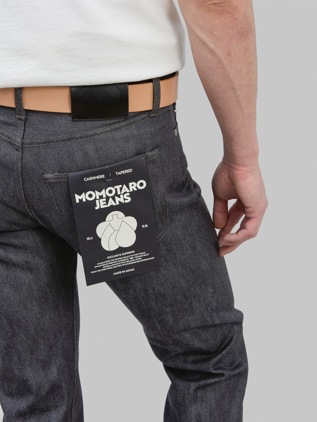 Momotaro MMJZ0203 13.7oz #200 "Cashmere" Tapered Jeans