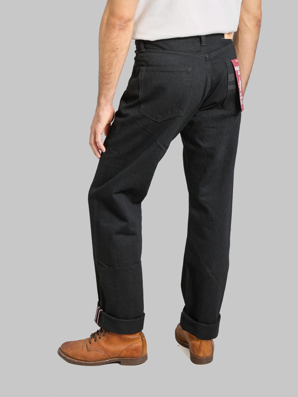 Momotaro MMJZ1101 15.7oz #100 "Classic" Straight Jeans Black