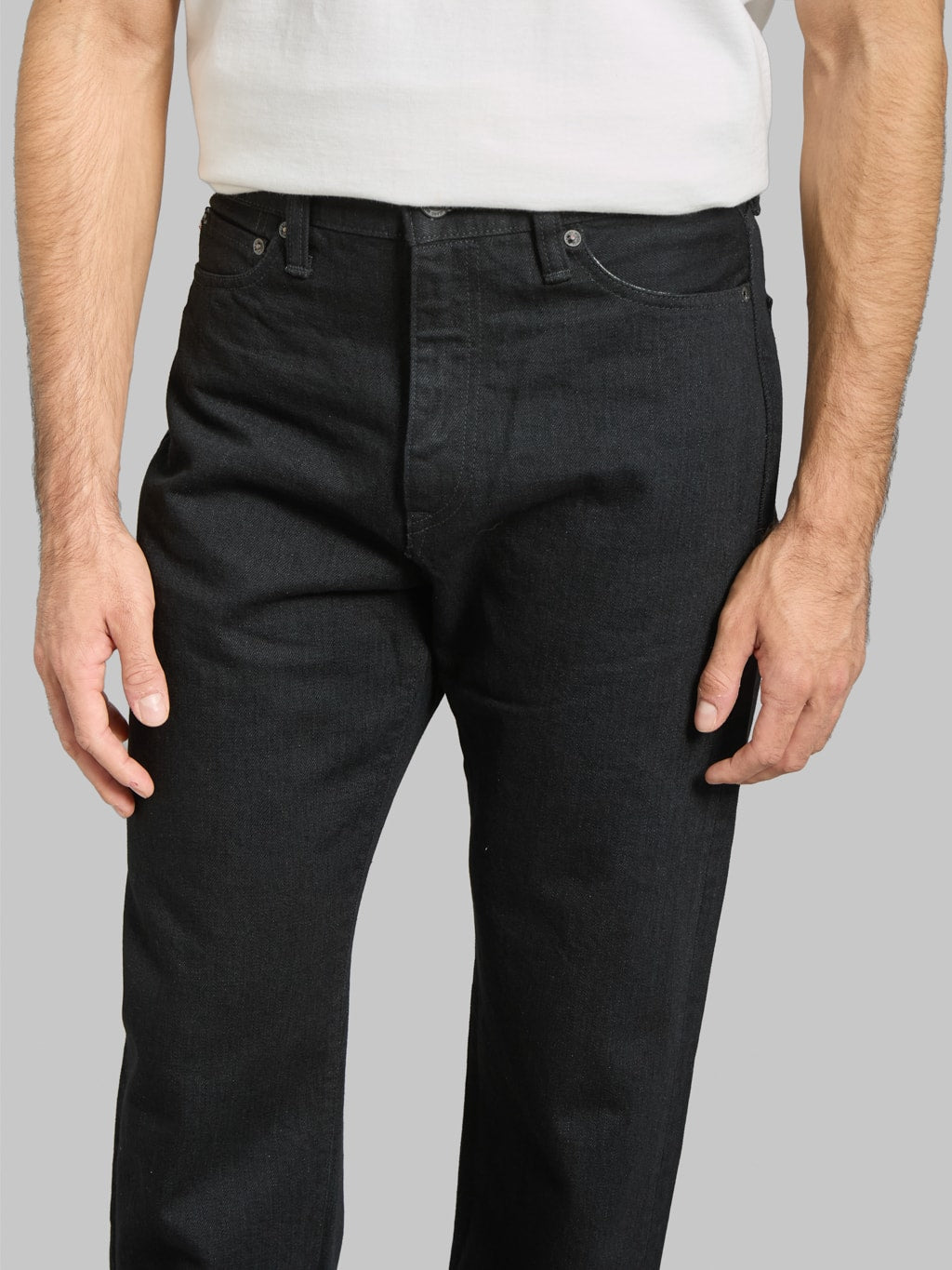 Momotaro MMJZ1101 15.7oz #100 "Classic" Straight Jeans Black