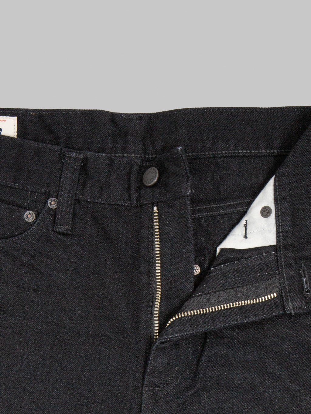 Momotaro MMJZ1101 15.7oz #100 "Classic" Straight Jeans Black