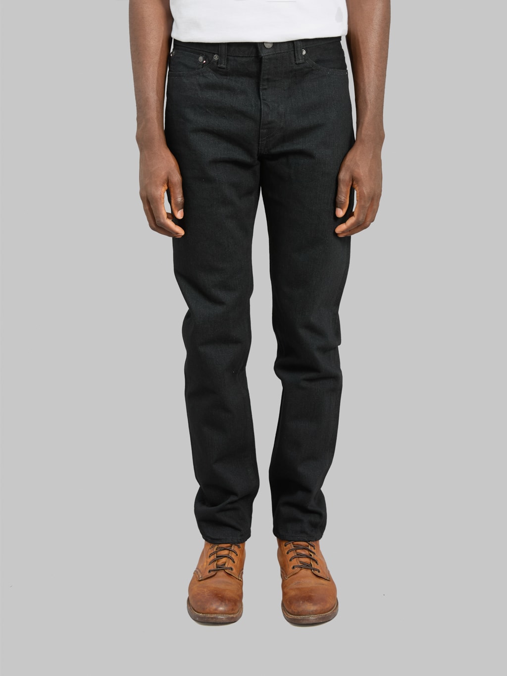 Momotaro MMJZ1201 15.7oz #200 "Classic" Tapered Jeans Black