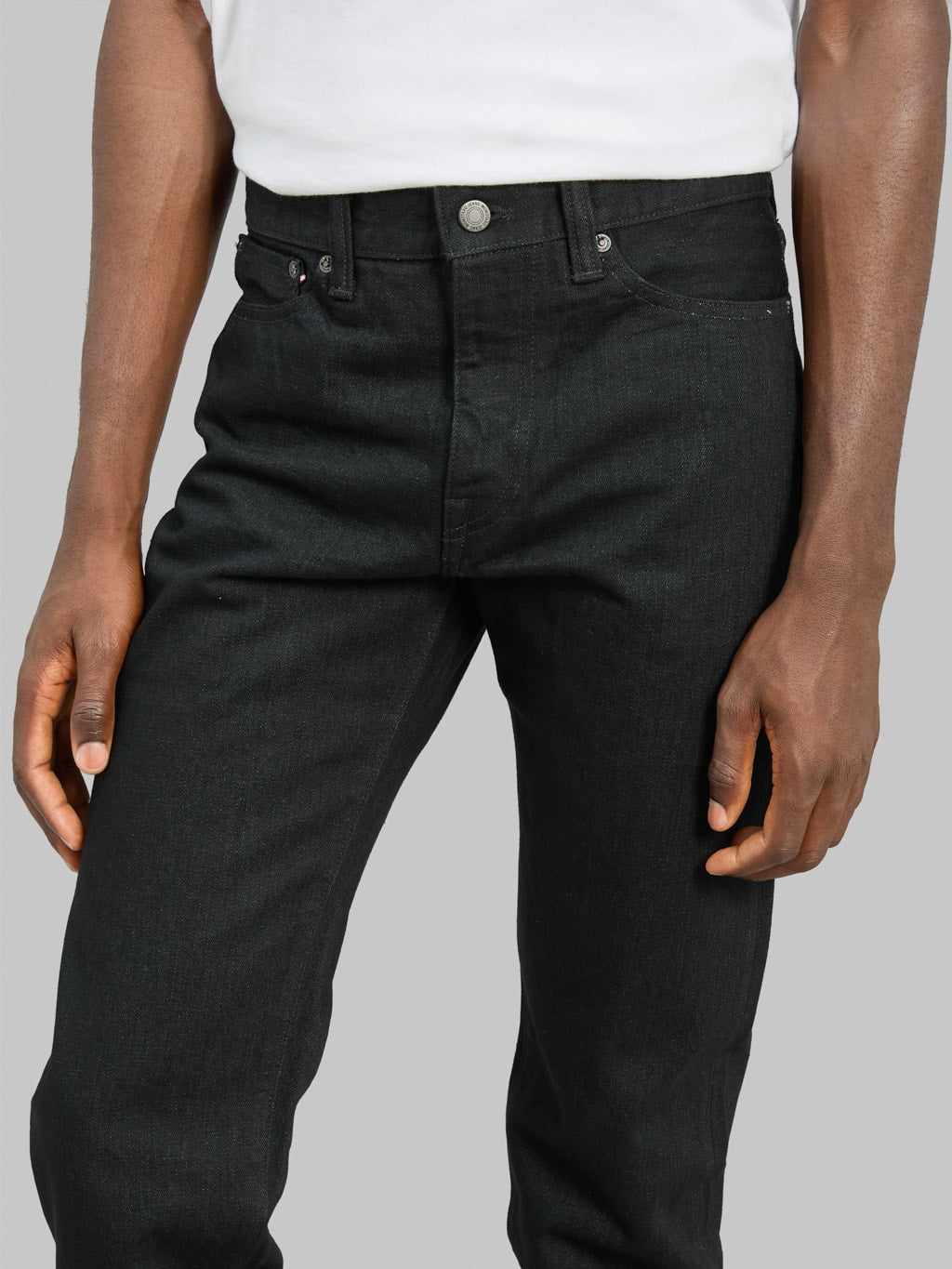 Momotaro MMJZ1201 15.7oz #200 "Classic" Tapered Jeans Black
