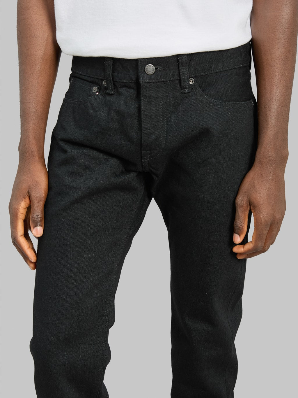 Momotaro MMJZ1301 15.7oz #300 "Classic" Slim Jeans Black