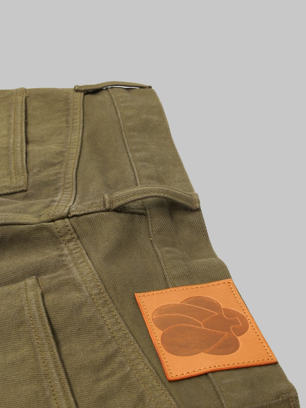 Momotaro Jeans MMJZ6403 #100 15oz "Botanical Moss Khaki Dye" Straight Jeans