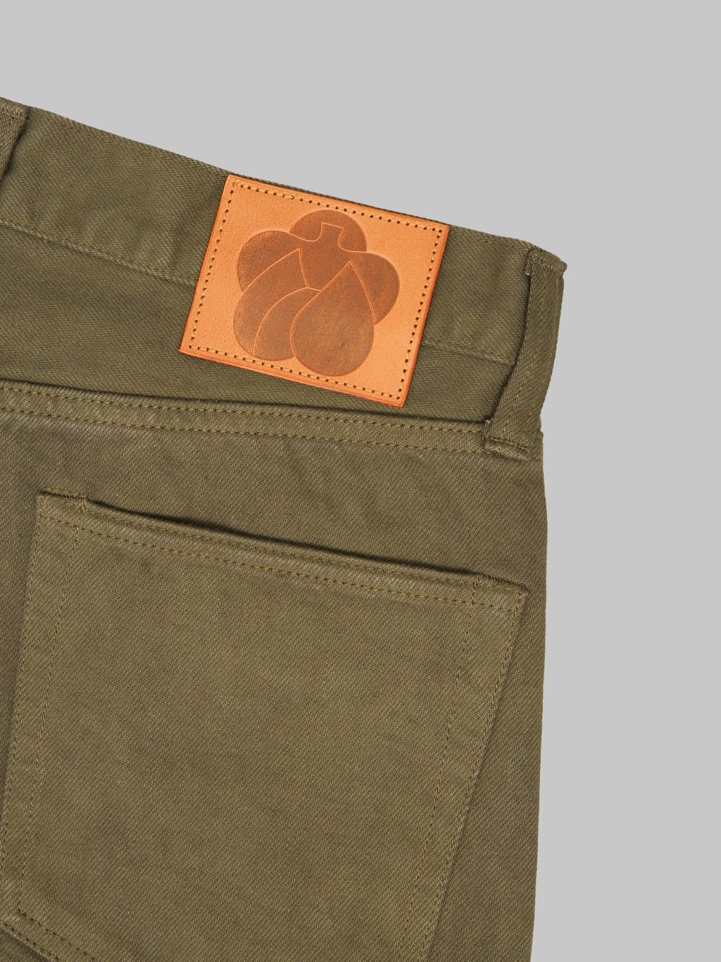 Momotaro Jeans MMJZ6403 #100 15oz "Botanical Moss Khaki Dye" Straight Jeans