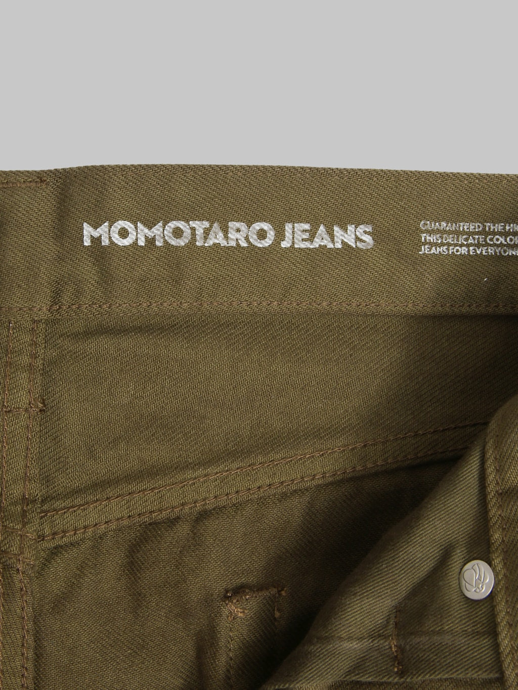 Momotaro Jeans MMJZ6403 #100 15oz "Botanical Moss Khaki Dye" Straight Jeans