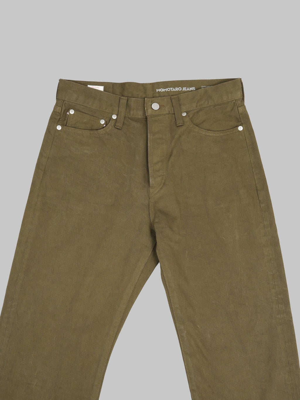 Momotaro Jeans MMJZ6403 #100 15oz "Botanical Moss Khaki Dye" Straight Jeans