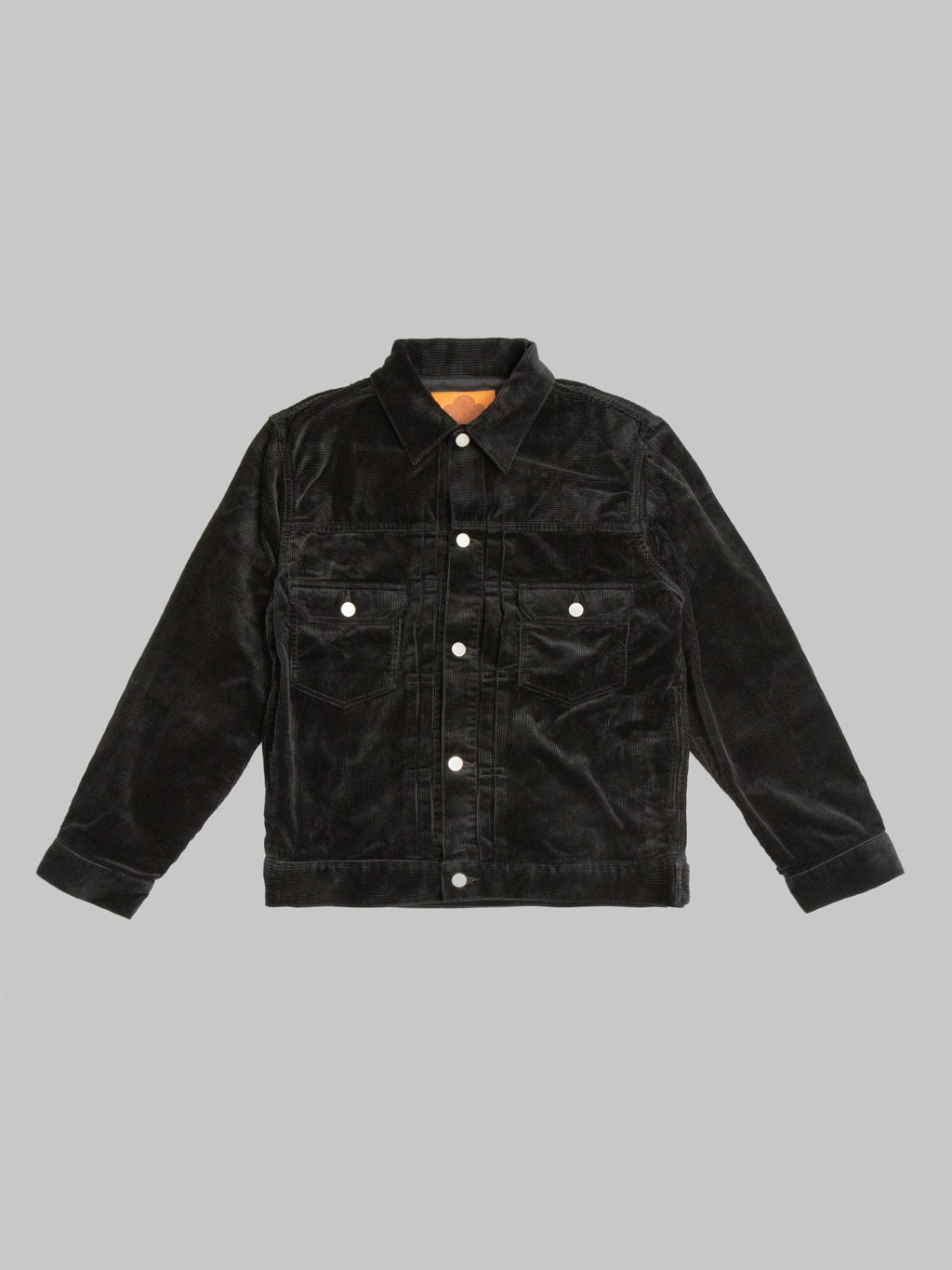 Momotaro MMOT6001 002 Corduroy Jacket Black front