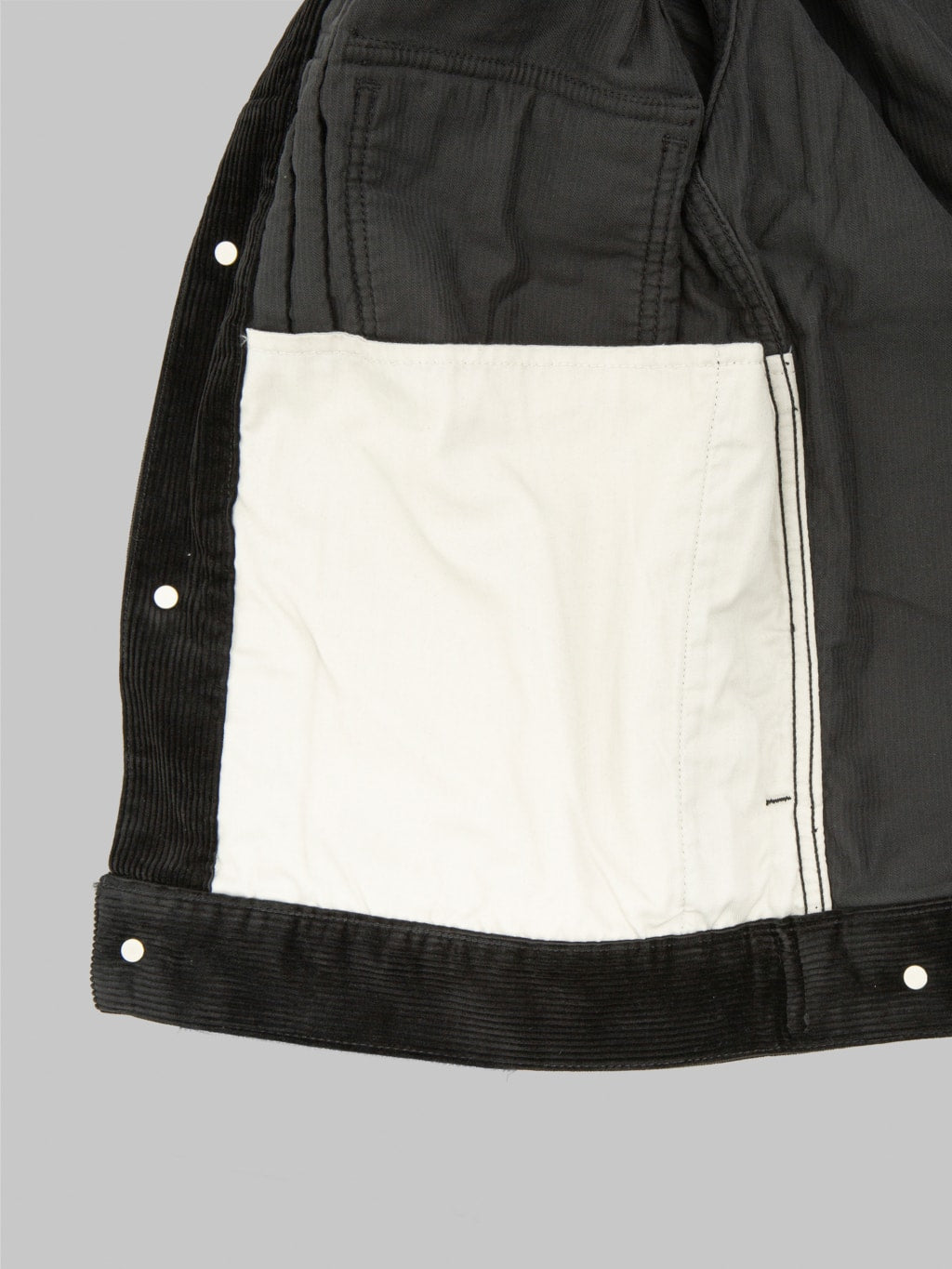 Momotaro MMOT6001 002 Corduroy Jacket Black made in japan