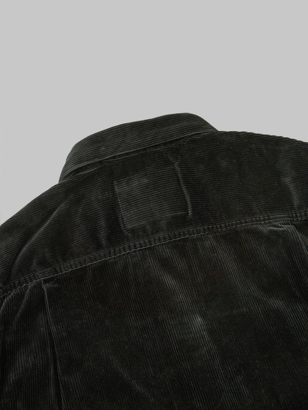 Momotaro MMOT6001 002 Corduroy Jacket Black back collar