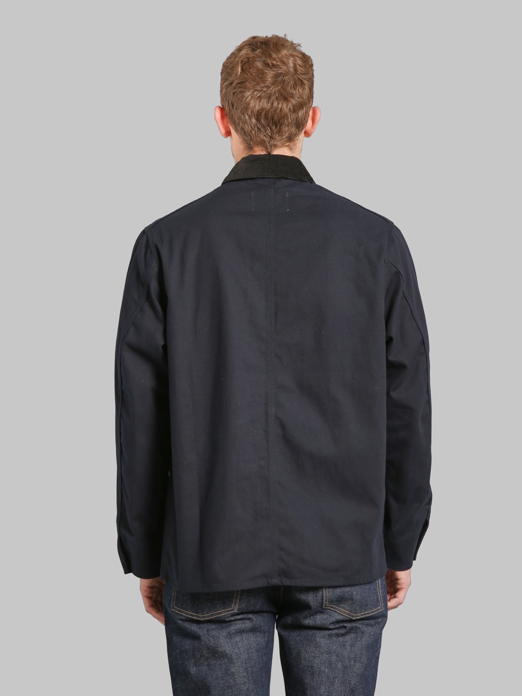 Momotaro MMOT6312 Duck Coverall Navy back fit