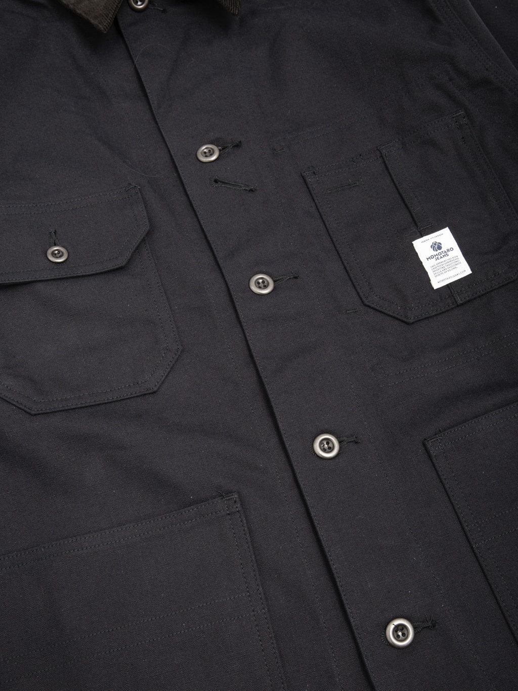 Momotaro MMOT6312 Duck Coverall Navy buttons